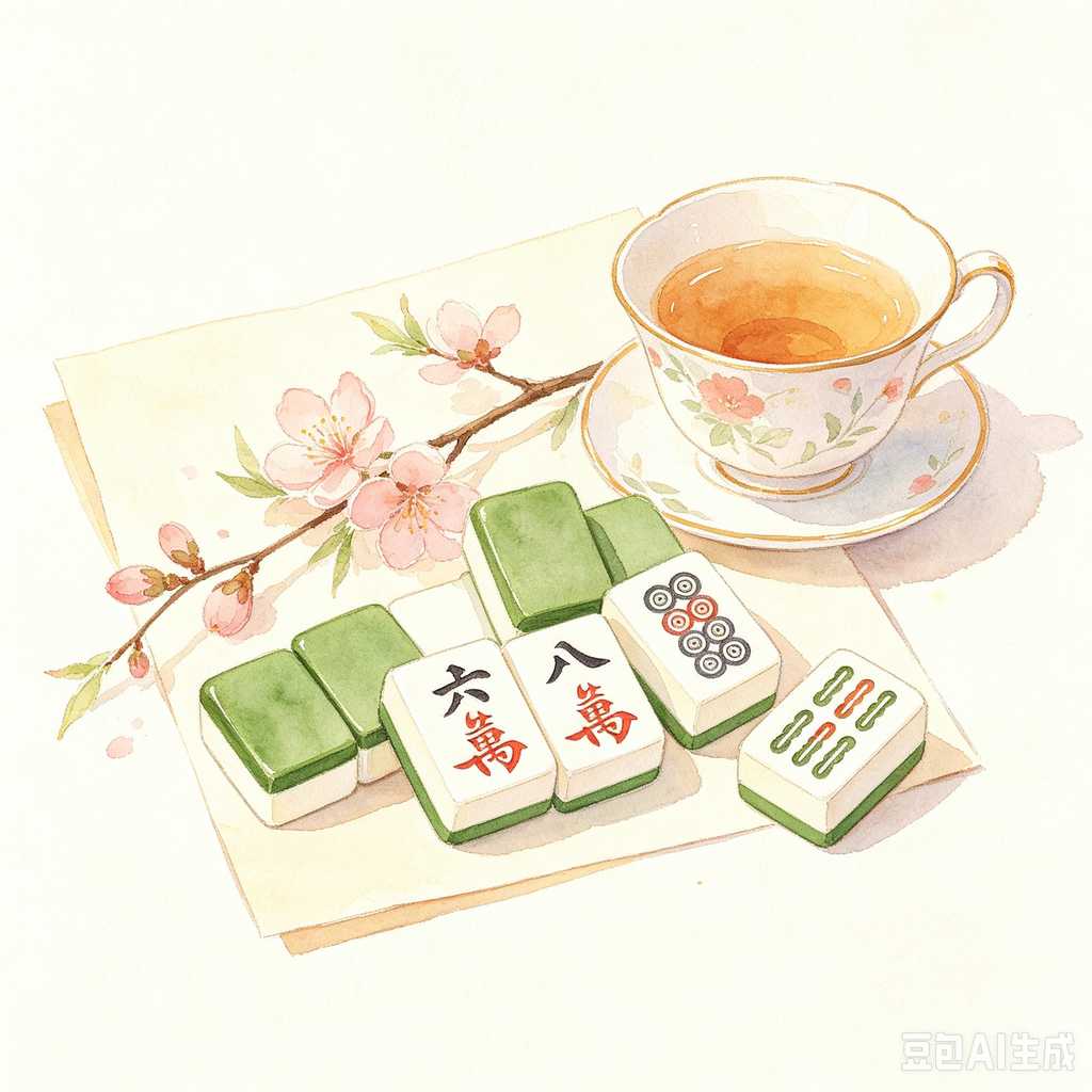 gloss texture mahjong tiles